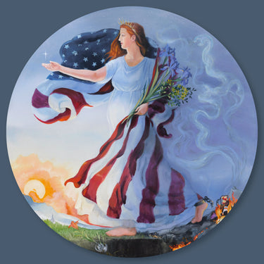 Retvrn to Christ - Round Canvas Print